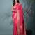 graceful fuchsia silk blend blend saree with intricate zari work