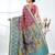 exquisite purple pochampally silk blend saree with vibrant ikat pattern
