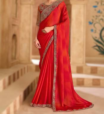 sparkle shaded chiffon saree with banglori work blouse 3
