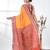 elegant yellow tussar silk blend saree with sambhal puri ikat border