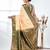 glamorous beige south silk blend saree with intricate zari border