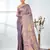 exquisite violet tissue brocade saree with intricate zari work