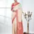 elegant off-white tussar silk blend saree with red zari border