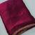 Purple color fendy chiffon saree with running blouse