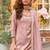 pink embroidered palazzo style salwar suit