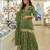 green embroidered palazzo style salwar suit