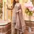 mauve embroidered palazzo style salwar suit