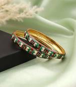 Multi color hand painted meenakari bangle