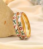 Multi color hand painted meenakari bangle