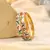 Multi color hand painted meenakari bangle