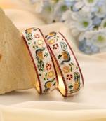 Multi color hand painted meenakari bangle