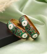 Multi color hand painted meenakari bangle