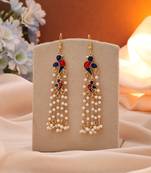 Blue color meenakari earrings