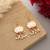White color lots design meenakari earrings