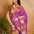 elegant handloom weaving paper silk blend saree