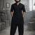 Vastramay men black solid pathani kurta and patiala pyjama set | cotton kurta with relaxed fit pyjama