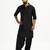Vastramay men black solid pathani kurta and patiala pyjama set | cotton kurta with relaxed fit pyjama