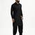 Vastramay men black solid pathani kurta and patiala pyjama set | cotton kurta with relaxed fit pyjama