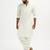 white solid pathani kurta and patiala pyjama set | cotton kurta with relaxed fit pyjama