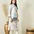 Off white linen kurta pant set