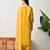 Yellow roman silk kurta pant set