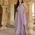 Lilac georgette embroidered gown 