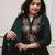 Green ethnic cotton silk kurta set with dupatta
