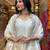 Cream embroidered ethnic suit