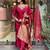 Maroon embroidered ethnic suit