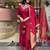 Maroon embroidered ethnic suit