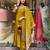 Mustard embroidered ethnic suit
