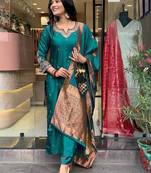 Rama embroidered ethnic suit