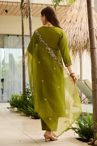 Mahendi rayon embroidery suit