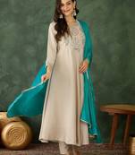 Chiku rayon embroidery work  suit