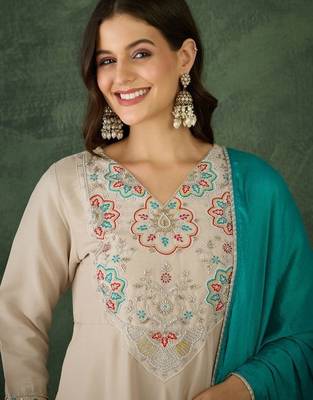 Chiku rayon embroidery suit 3