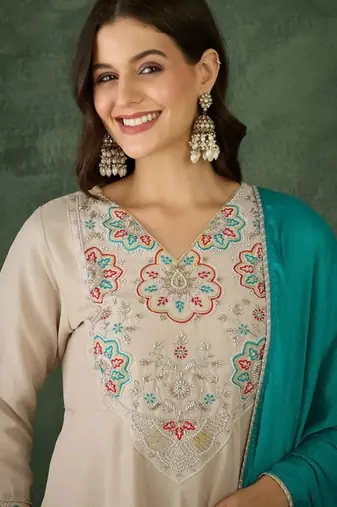 Chiku rayon embroidery suit