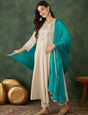 Chiku rayon embroidery suit 5
