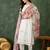 Off white cotton embroidery work  suit