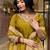 Mustard embroidered ethnic suit