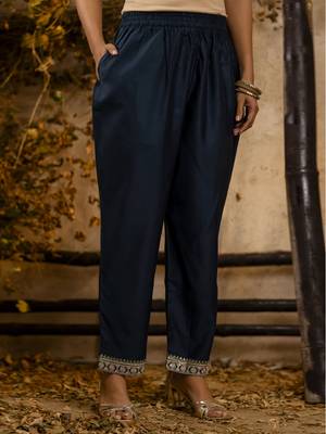 teal embroidered viscose rayon straight kurta set with dupatta 4