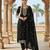 black embroidered georgette salwar kameez for party wear