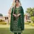 green embroidered georgette salwar kameez for festive wear