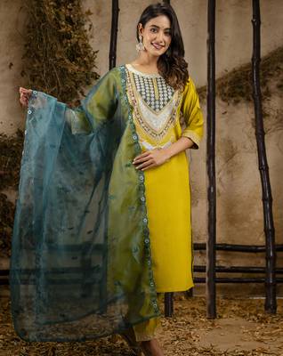 viscose rayon embroidered salwar kameez 1