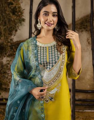 viscose rayon embroidered salwar kameez 3
