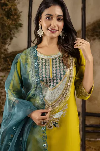 viscose rayon embroidered salwar kameez