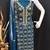 teal embroidered georgette salwar kameez for party wear