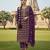 lavender embroidered georgette salwar kameez for festive occasions