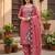 pink embroidered georgette salwar kameez for festive wear