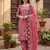 pink embroidered georgette salwar kameez for festive wear