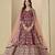 maroon heavy embroidered anarkali suit for wedding functions